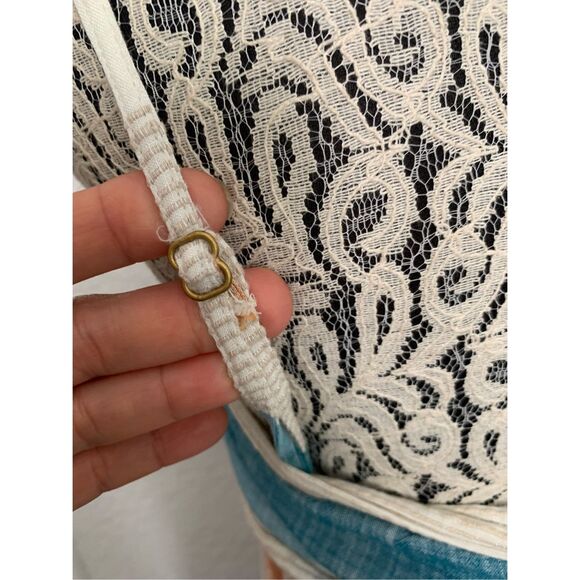 L*Space Santorini Striped Tiered Cover-Up Dress in Paraiso Stripe Size XS - Picture 9 of 12